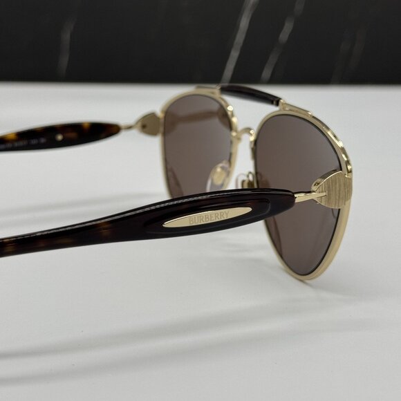 NEW BURBERRY BE3160 1109/73 GOLD BLACK UNISEX SUNGLASSES BURBERRY BE3160 110973 main image 11